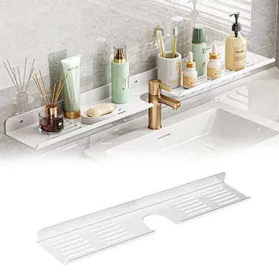 Productafbeelding van Omgoods - Wandplank voor Badkamer en Keuken van Koolstofstaal