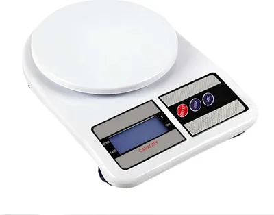 Image de Avizar, balance de cuisine numérique 10 kg avec écran LCD HD et tare, blanche