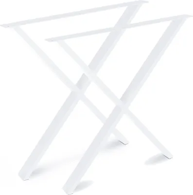 Obrázek produktu pro Magnetický Mobel 2X Design Stolové podnože nakloněné kovové nakloněné stolové nohy Nábytkové vačky | Ocelový rám stolu nakloněný 55x72 cm