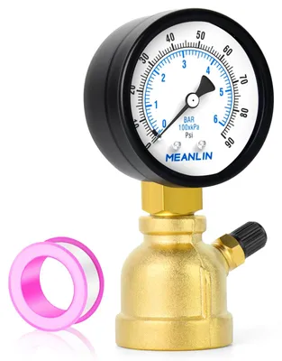 Luftproefmanometer 0-6BAR/0-90PSI, 3/4" FBSP, 2" Doppelskala
