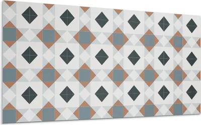 Produktbild von Geometrisches Fliesenmuster – Selbstklebende Fliesen – Wandverkleidung – Wandpaneel – PVC Fliesen – Vinylflisen – PCV Flisen – Selbstklebend – Wanddeko – 120 x 60 cm