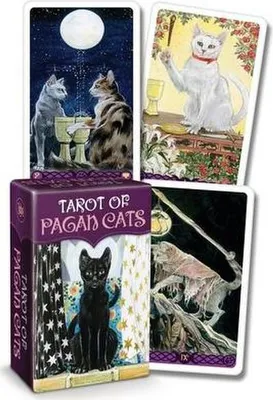 Zdjęcie produktu dla Mini talia kart Tarot pogańskich kotów