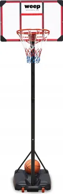 Obrázok produktu pre Basketbalový set WEEP TN001 Kôš nastaviteľný do 260cm mobilný 82x52cm