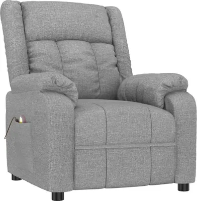 Obrázok produktu pre masážne kreslo vidaXL Light Grey Fabric