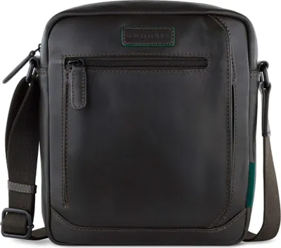 Produktbild von bugatti Schultertasche Umhängetasche Clark Shoulderbag Darkbrown dunkelbraun