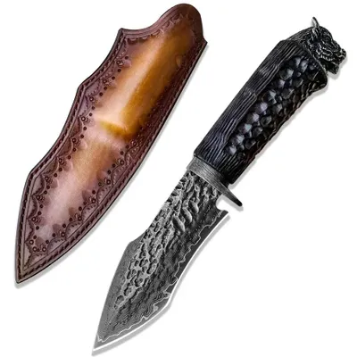 Zdjęcie produktu dla Damastowy nóż myśliwski MASTERPIECE Shiori - elegancki i wytrzymały KP26640