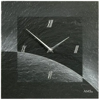 Zdjęcie produktu dla Zegar ścienny classic 30 cm x 30 cm x 4 cm - AMS Model: 9518
