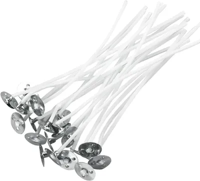 Imagen del producto de Mechas de algodón, 20 unidades, 10 cm, para velas caseras