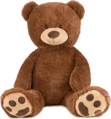 Produktbild von BRUBAKER XXL Teddybär 100 cm groß - Stofftier Teddy Plüschtier Kuscheltier, Braun