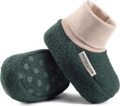 Produktbild von Hofbrucker Baby Wollwalk Schuhe Elias, Größe:18/19, Design:Waldgrün