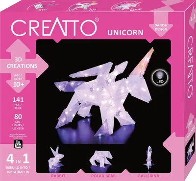 Produktbild von KOSMOS Puzzle CREATTO Einhorn basteln mit Lichterkette