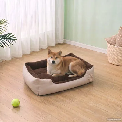 Image de vidaXL Lit chaud pour chien avec coussin rembourré L