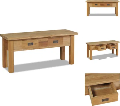 Produktbild von vidaXL Flurbank Teak Massiv 90 x 30 x 40 cm -  Truhen- & Flurbänke
