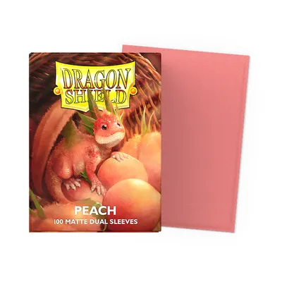 Image de Matte Dual Peach Pochettes pour cartes à collectionner 100 pièces