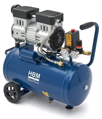 Produktbild von HBM geräuscharmer, ölfreier Kompressor 24 Liter