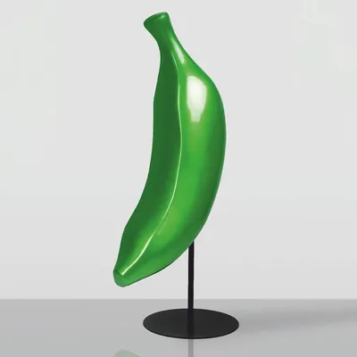 Produktbild von Casa Padrino XXL Deko Banane mit Ständer Grün / Schwarz H. 112 cm - Wohnzimmer & Garten Deko