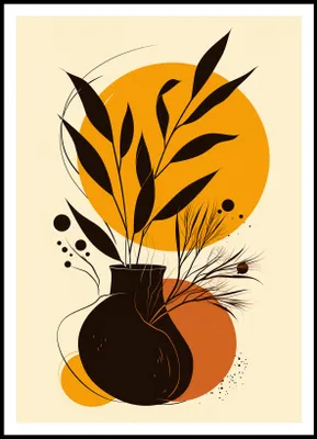 Produktbild von Plakat 70x100cm Goldene Kettenfelder