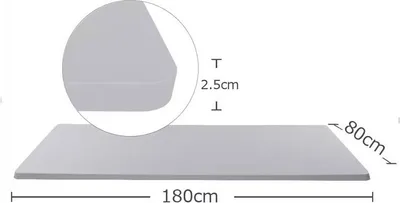 Immagine prodotto di Piano tavolo rettangolare DT1808-White 180 x 80 cm