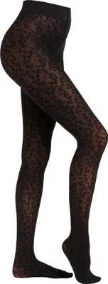 Produktbild von Camano Feinstrumpfhose mit tollem Leopardenmuster black S
