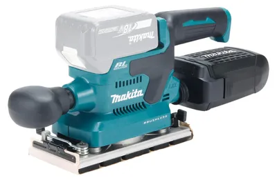 Produktbild von Makita DBO382Z, Plattenschleifer, Klemme, Schwarz, Türkis, Bürstenlos, 12000 RPM, 2 mm