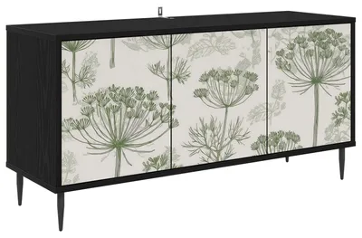 Zdjęcie produktu dla vidaXL Szafka RTV GOTHA, 102 x 33 x 51 cm, czarna, imitacja dębu