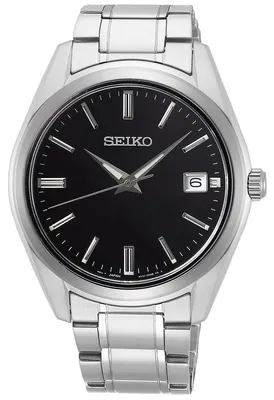 Seiko SUR311P1 Herrenuhr mit Saphirglas schwarz 1