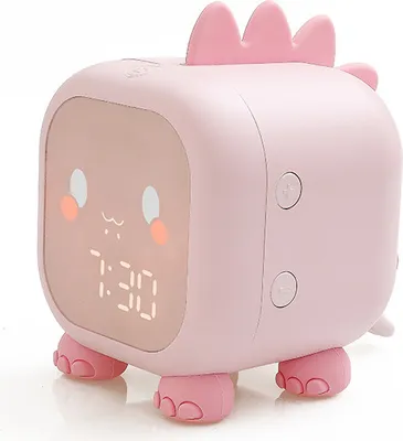 Produktbild von Kinderwecker, süßer Kinder-Schlaftrainer, Turndown-LED-Uhr mit Temperaturanzeige