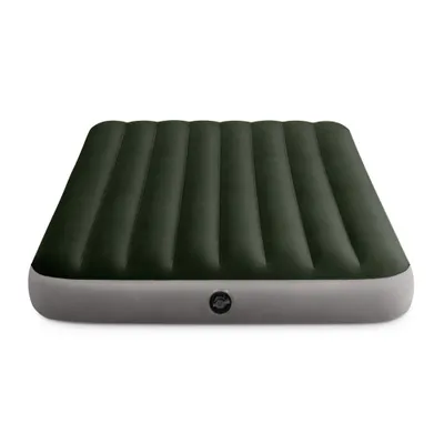 Produktbild von Intex Airbed - Doppelbett - 137 x 191 x 25 cm - Grün - Inklusive Pumpe - Spannbettuch - Küssen - Reperaturset en Kissenschutz