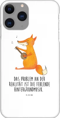 Produktbild von Mr. & Mrs. Panda Iphone 11 Pro Handyhülle Fuchs Gitarre - Weiß - Geschenk, Premium Kunststoff, Singen, Handy Case, Optimistisch, Musiker, Musik, Sänger