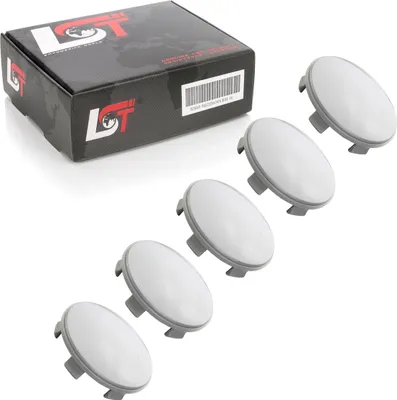 Produktbild von 5x UNIVERSAL RADNABENKAPPE NABENDECKEL FELGENDECKEL KAPPE GRAU ø 60 mm