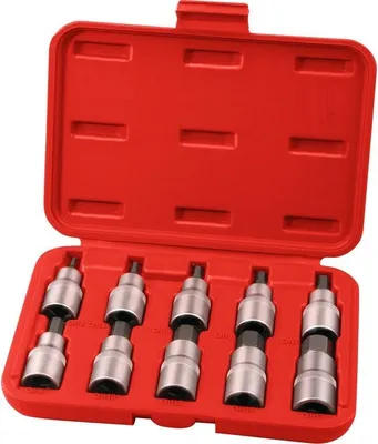 Produktbild von Głowica sześciokątna Extol Premium (8818120) HEX, zestaw 10, CrV, S2