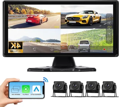Productafbeelding van 10,36 Inch Touchscreen Multimedia Set - Achteruitrijcamera Set - Carplay Systeem - Android Auto Interface