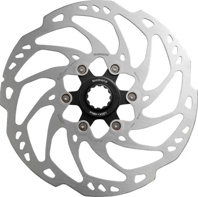 Produktbild von SHIMANO ISMRT70L Bremsscheibe SM-RT 70 L 203mm, CenterLock-Aufnahme ICE-Tech, schwarz/silber