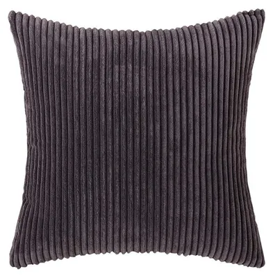 Immagine prodotto di Set di 2 federe per cuscini in velluto, 30x50 cm, color grigio scuro