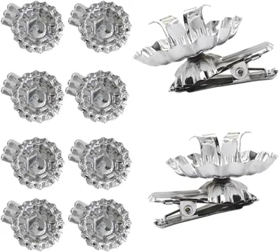 Produktbild von 24-teiliges Set Kerzenhalter mit Clip für den Weihnachtsbaum - Traditionelle Kerzenhalter mit Clip, Silber