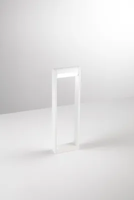 Productafbeelding van 12-W LED-buitenverlichting (3000 K), matwit aluminium behuizing met poedercoating, modern, verstelbaar design, beschermingsklasse IP65 - Perenz