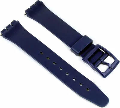 Produktbild von Ersatzband Uhrenarmband Kunststoff 17mm passend zu Swatch Uhren blau
