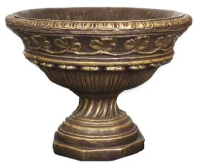 Produktbild von Casa Padrino Barock Blumentopf Antik Braun / Gold Ø 100 x H. 76 cm