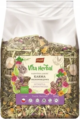 Produktbild von Vita Herbal Karma – Vollwertfutter für Chinchillas und Degus, Vitapol, 400g