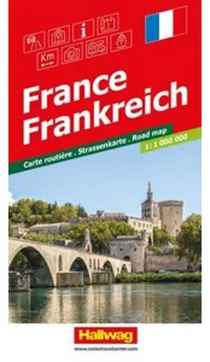 Obrázok produktu pre Hallwag Road Map Francúzsko 1:1 milión