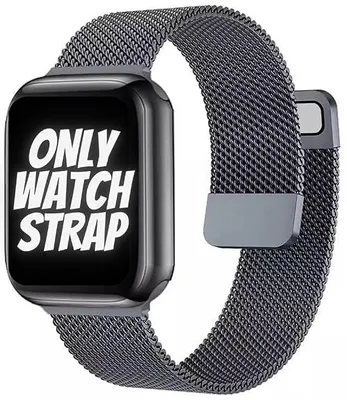 Produktbild von Uhrenarmband Für Apple Watch 1/2/3/4/5/6/7/8/9/Se 38/40/41Mm Schwarzer Stahl
