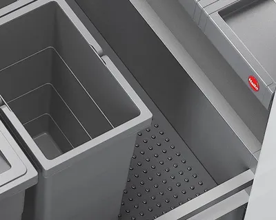 Image de Collecteur de déchets Hailo 3201613 Allegro 270 Insert 2x 14 litres gris clair