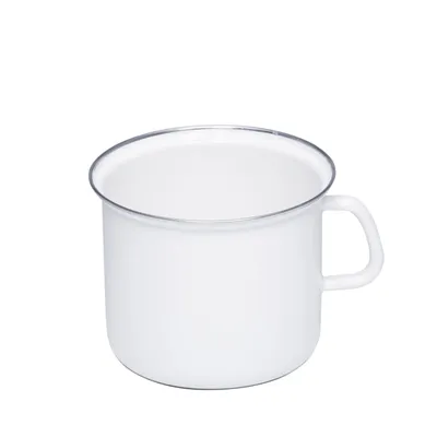 Produktbild von Riess Hoher Topf mit Chromrand Ø16cm 2 Liter Classic Weiss