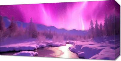 Image de Image 60 x 30 cm Aurora Au-dessus du ciel