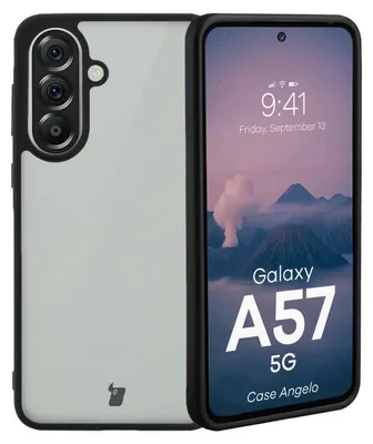 Produktbild von Handyhülle für Galaxy A57 5G, Bizon Case Angelo, Getönte mit schwarzem Rahmen