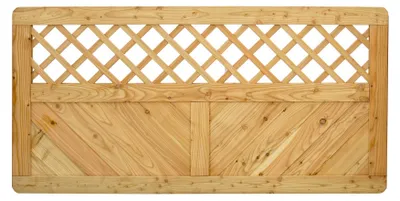 Produktbild von Ligna Gard Sichtschutzzaun Valencia gerade mit Rankgitter 180x90 cm Holzzaun Lärche stabiler Rahmen 44x88 mm sehr stabil