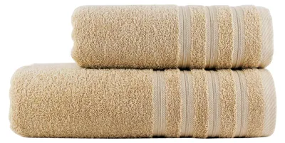 Produktbild von Frottier Handtuch Set Viva 2 tlg. 50x100 und 70x140cm beige