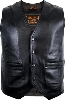 Produktbild von Lammleder Weste Herren Western Weste Chopperweste Motorradweste Rockerweste(XL)