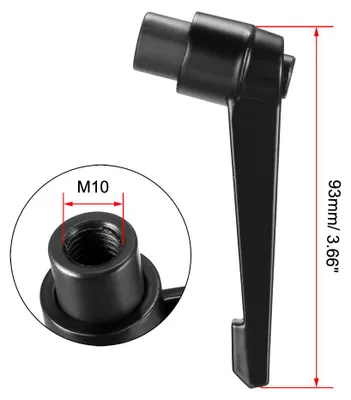 Produktbild von 2Stk. Handgriff einstellbar Klemmhebel Gewinde Ratsche Innengewinde Stiftschraube M10