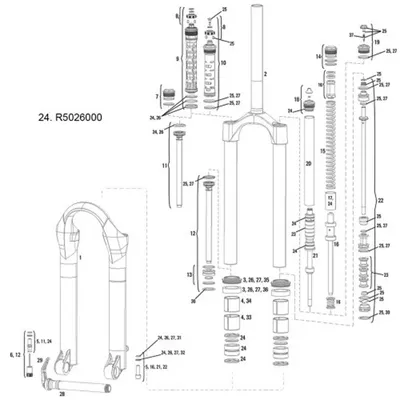 Produktbild von RockShox Einstellknopf F. Fernbed. Reverb A2
